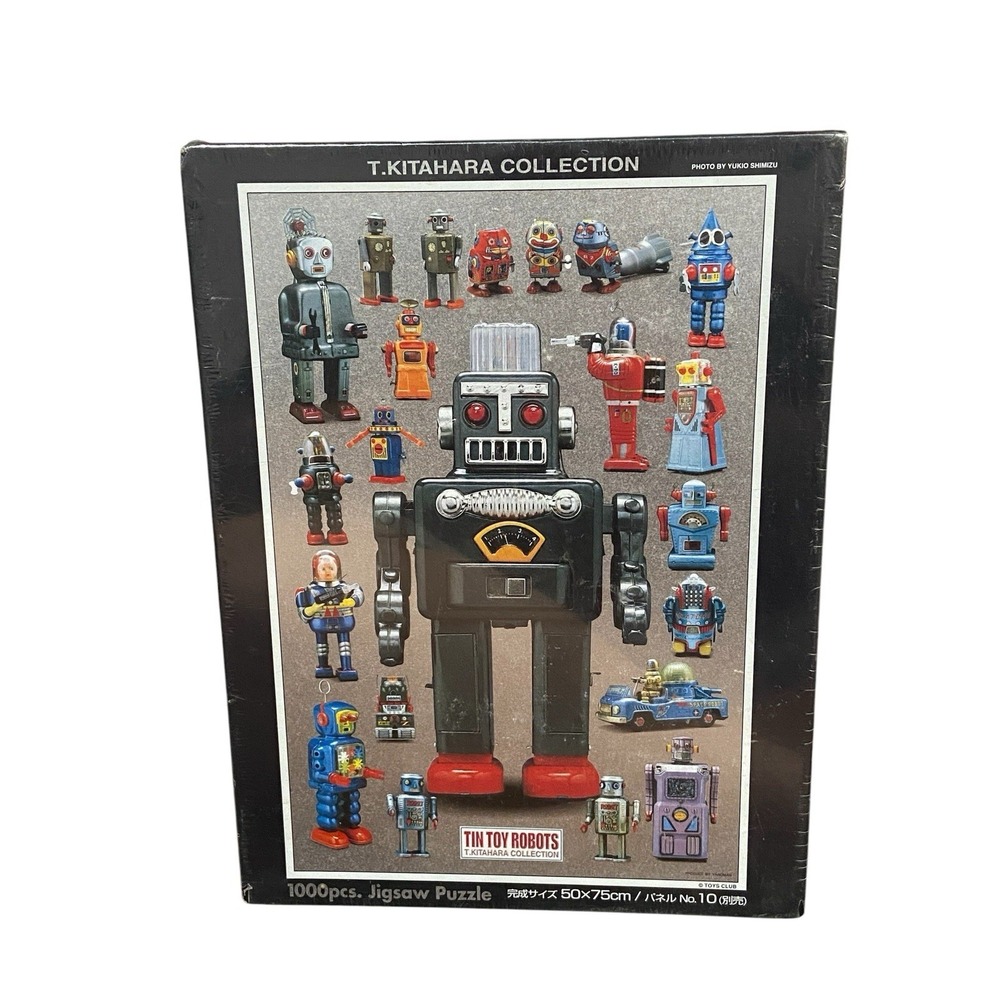 Yanoman T. Kitahara‎ Collection Tin Toy Robots 1000 Pc Jigsaw Puzzle Sealed